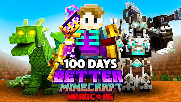 I Survived 100 Days in BETTER Minecraft Hardcore 1.21.1!