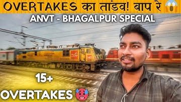 “😱 15+ Overtakes का तांडव! Anand Vihar - Bhagalpur Puja special का Action Run | Rajdhani Gang🙇🚂”