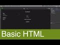 Basic HTML tutorial with Dreamweaver CC 2018