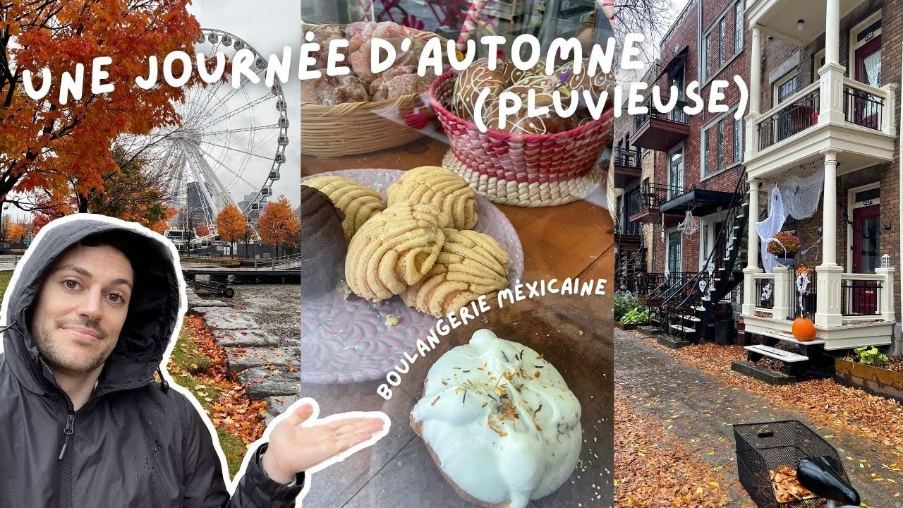 VLOG MONTRÉAL | UNE JOURNÉE D'AUTOMNE PLUVIEUSE - YouTube