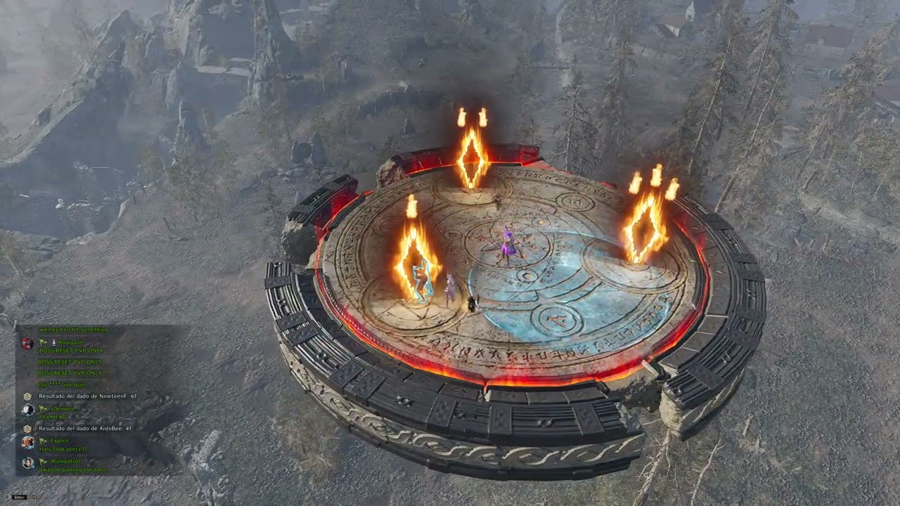 THRONE AND LIBERTY 2025 09 20 Kowazan guild boss fight Gravity vs Dwagon vs Released Orb/Wand POV