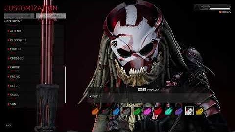ALL COLORS ON 3 NEW MASKS SABER/REBREATHER/MRBLACK + NEW WARPAINTS SHOWCASE PREDATOR HUNTING GROUNDS