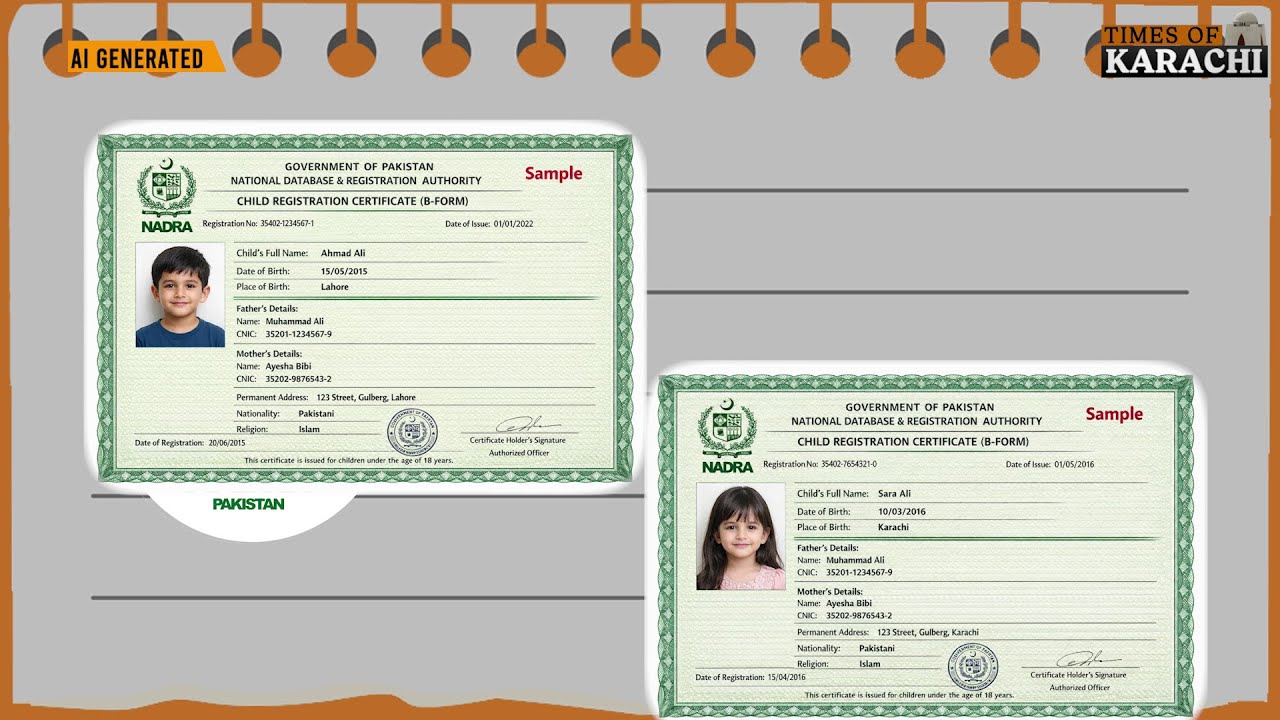 NADRA’s New Child B-Form Made Mandatory | Features, Purpose & How to ...