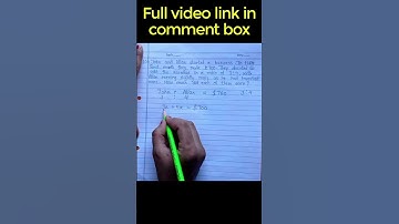 Maths word problem for class -4,5,6/full video link in comment box/#htfkp
