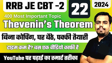 RRB JE CBT 2 | Thevenin