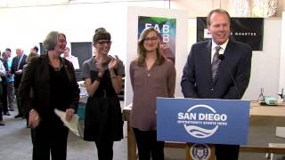 Mayor Faulconer, Council President Lightner @ Fab Lab ReLaunch in Makers Quarter