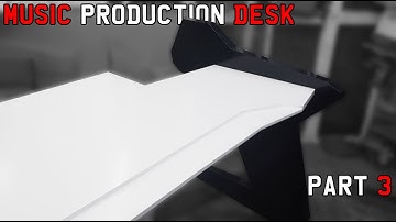 Custom Music Production Workstation Desk Build Handmade Part 3 Sanding Sealing and Painting