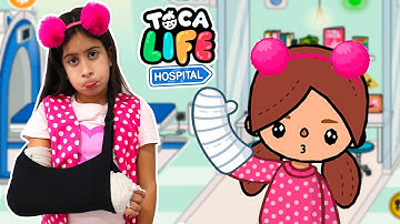 MARIA CLARA QUEBROU O BRAÇO NO TOCA LIFE - MARIA CLARA E JP GAMES