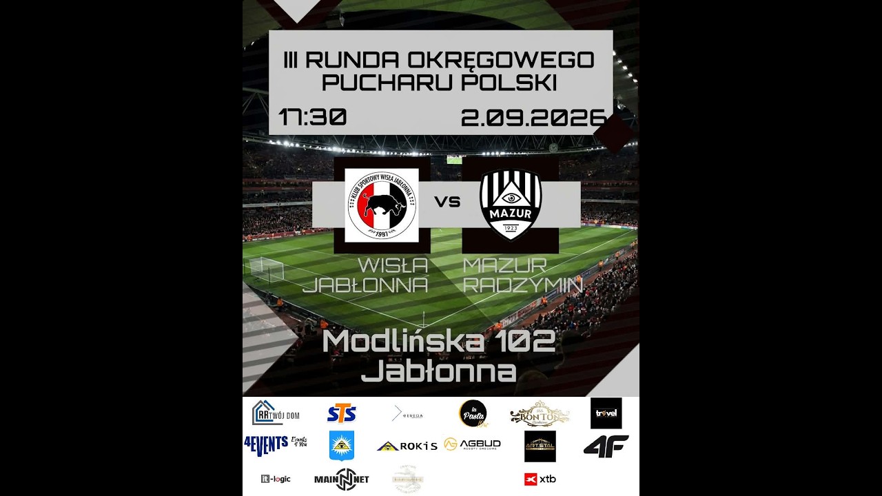 PUCHAR POLSKI: WISŁA JABŁONNA- MAZUR RADZYMIN