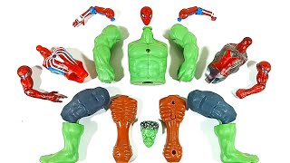 Assembling Marvel's Spider-Man vs Hulk Smash vs Spider-Man 2 vs Siren Head Avengers Toys