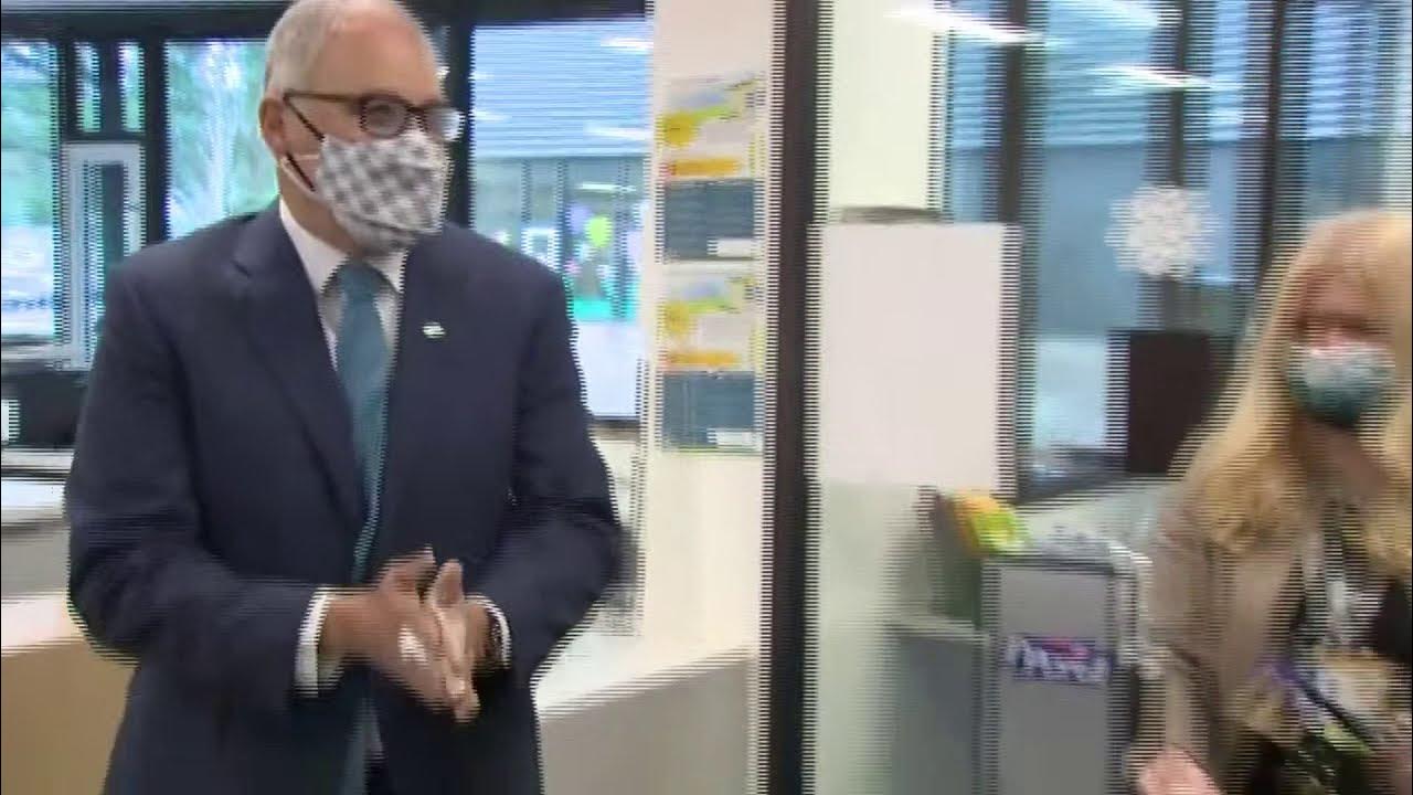 WATCH Gov. Inslee tours Firgrove Elementary School in Puyallup YouTube