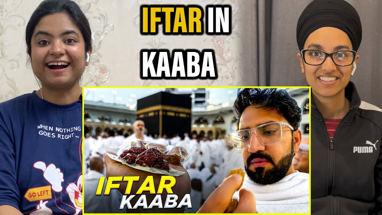 Indian Reacts To Blessed With IFTAR Front of KAABA Sharif 🥲 Ramadan 2024 in Makkah