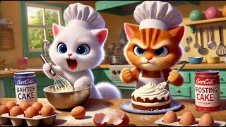 Cats Baking - Gone Wrong 😱🎂🔥 Miaw Miaw Miaw Miaw Sad Song Cat Visual