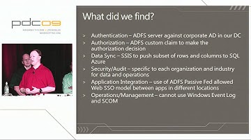 PDC 2009 Lessons Learned Migrating Applications to the Windows Azure Platform