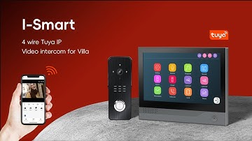 Smart 4 wire video intercom with Tuya Network Connection: Unlocking and Monitoring Features in 4K