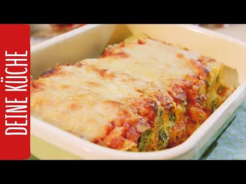 Video: Cannelloni Mit Hüttenkäse Und Spinat