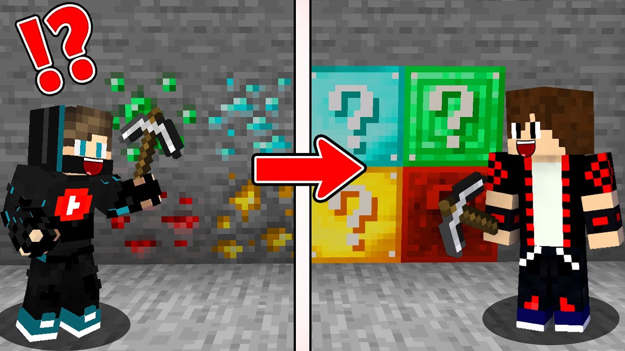 ماين كرافت : ولكن الموارد تحولت الى بلوكات حظ الموارد !!؟ 😱🔥