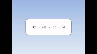 Multiplying out a single bracket 3