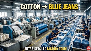 Inside the Denim Jeans Factory – From Cotton to the Perfect Blue Jeans!”