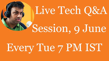 #87 Live Tech Q&A Session with Geekyranjit - 9 June 2015