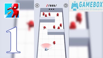 Bullet Man 3D - Gameplay Walkthrough Part 1 Stage 1-50 (iOS,Android)