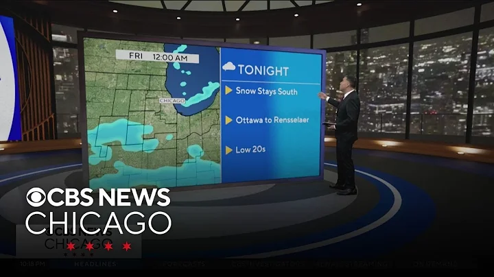 Chicago weather: Snow stays south overnight