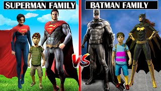 SUPERMAN Family vs BATMAN FAMILY in GTA 5!