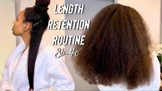 Length Retention Regimen Natural Hair Routine For 3B-4C