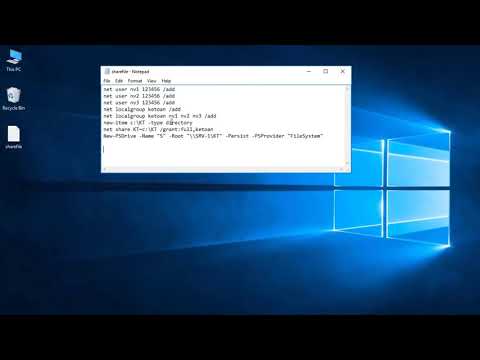 Share File By PowerShell