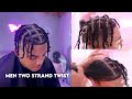 HOW TO DO TWO STRAND TWIST ON MENS HAIR * beginner friendly* PRODUCTS IN DESCRIPTION