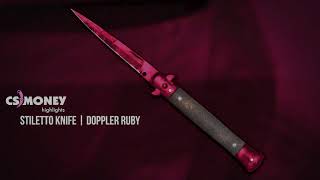 CS:GO | Stiletto Knife - Doppler Ruby