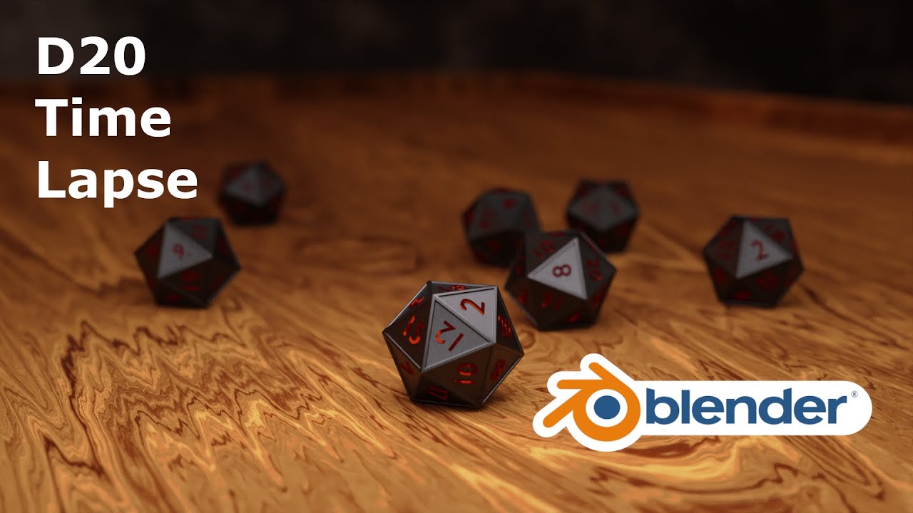 d20 Time Lapse - Blender Modelling. - YouTube