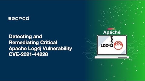 How to Detect and Remediate Apache Log4j Vulnerability (CVE-2021-44228) with SecPod SanerNow