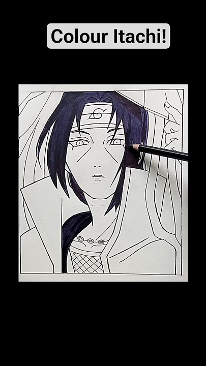 Itachi Uchiha coloured portrait | #narutoshippuden  #manga #itachi #itachiuchiha #itachidrawing#art