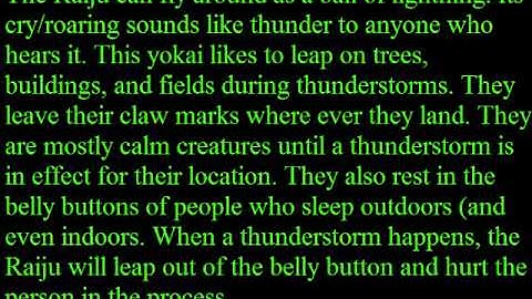 Yokai files: episode 3 - Raiju