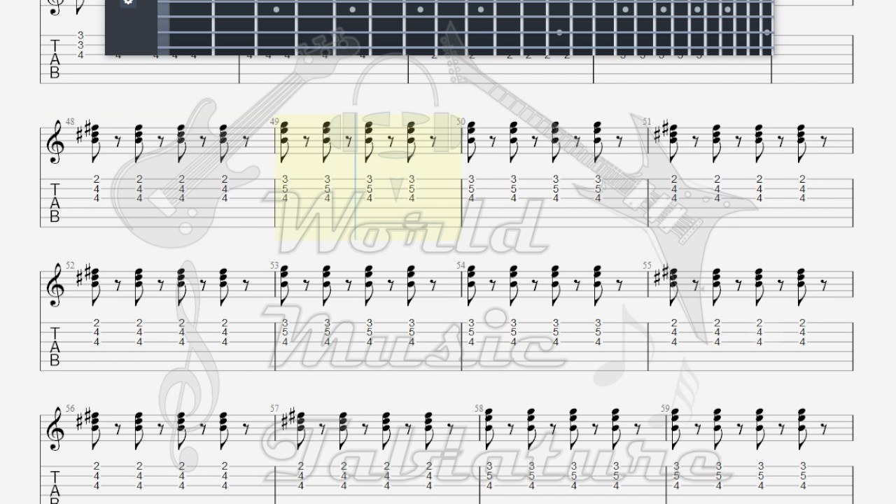 Four Tops Reach Out and I'll Be There GUITAR 2 TAB YouTube