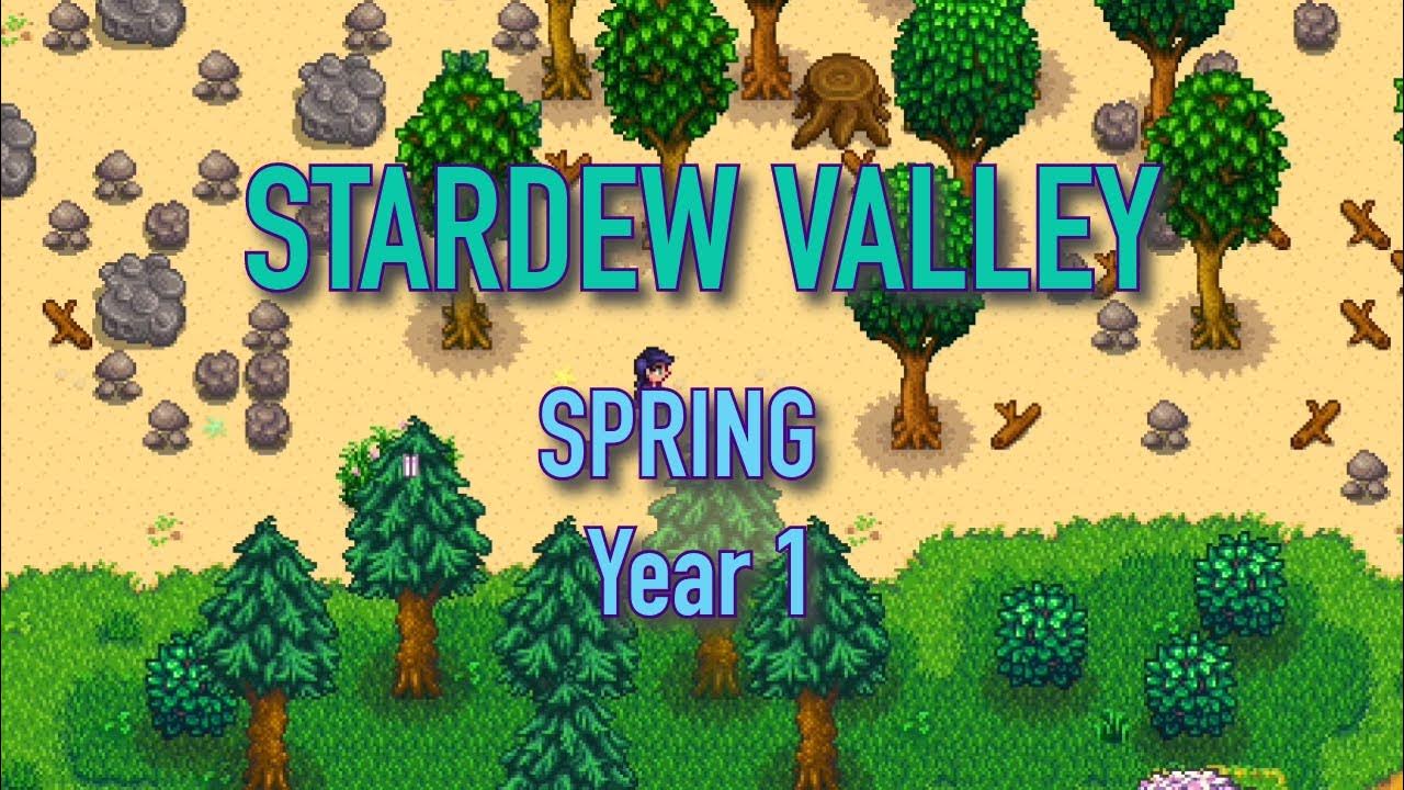 Stardew Valley Spring, Year 1 (Full Gameplay, No Commentary) YouTube