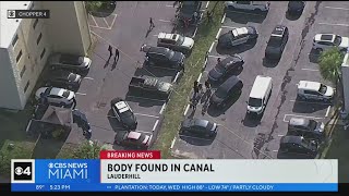 Body found floating in Lauderhill canal