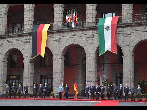 Visita de Estado de la Canciller Federal de Alemania, Angela Merkel: Ceremonia Oficial de Bienvenida