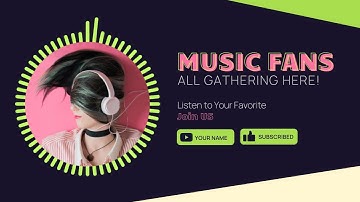 Free YouTube Music Channel Cover Video Template (Customizable) - FlexClip