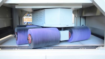 Rotary grinding machine for deburring and edge rounding