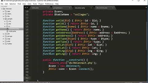 google map api in php/mysql part 2: create Data Base and table