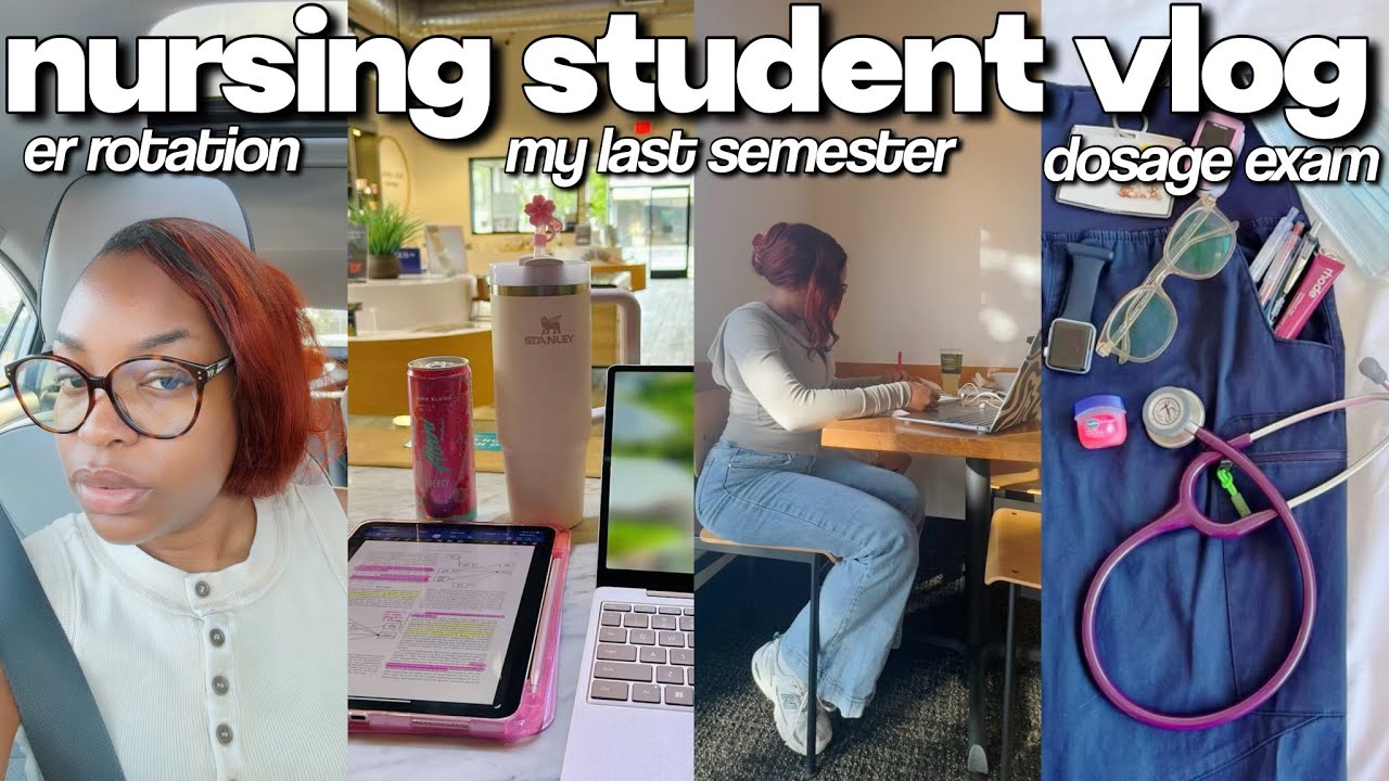 Nursing Student Vlog🩺A Chaotic Week, How I Made 100% on my Dosage ...