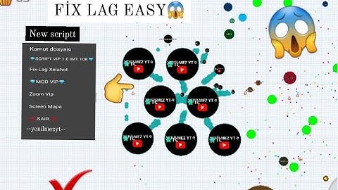 AGARİO NEW SCRİPT FREE /ZOOM/İOS FONT/FİX LAG/SMOOTH GRAFİK