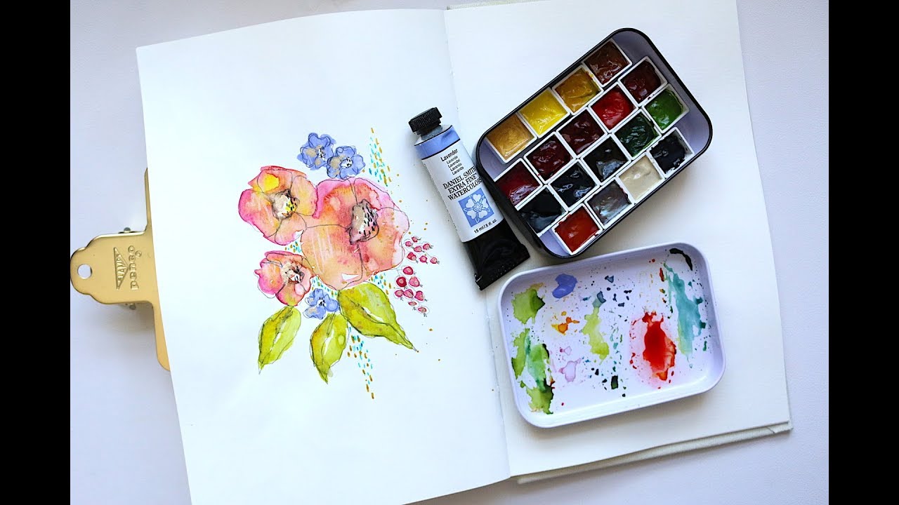 Make it Your Own | Floral Watercolour Tutorial - YouTube
