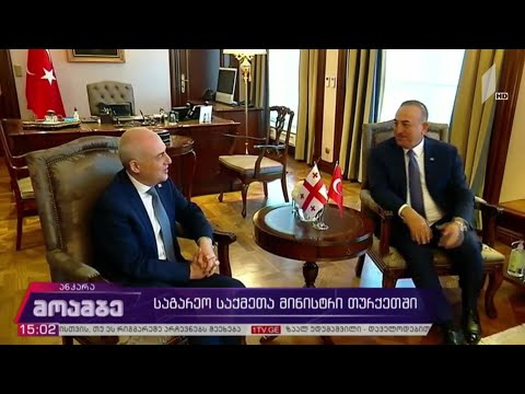 საგარეო საქმეთა მინისტრი თურქეთში