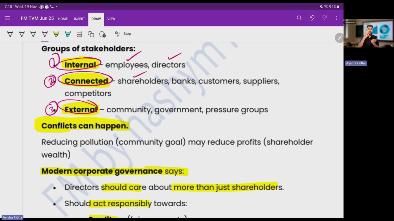 03 Agency theory, Stakeholders