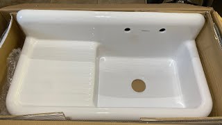 Whitehaus Fireclay Utility Sink 42” Unboxing | Better Than Cast Iron | GORGEOUS!