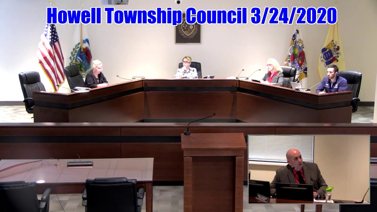 Howell Township Council Meeting 3/24/2020 YouTube