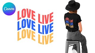 How to Easily Create a Wavy Text Effect in Canva | Quick Canva Tutorial 🌊✨